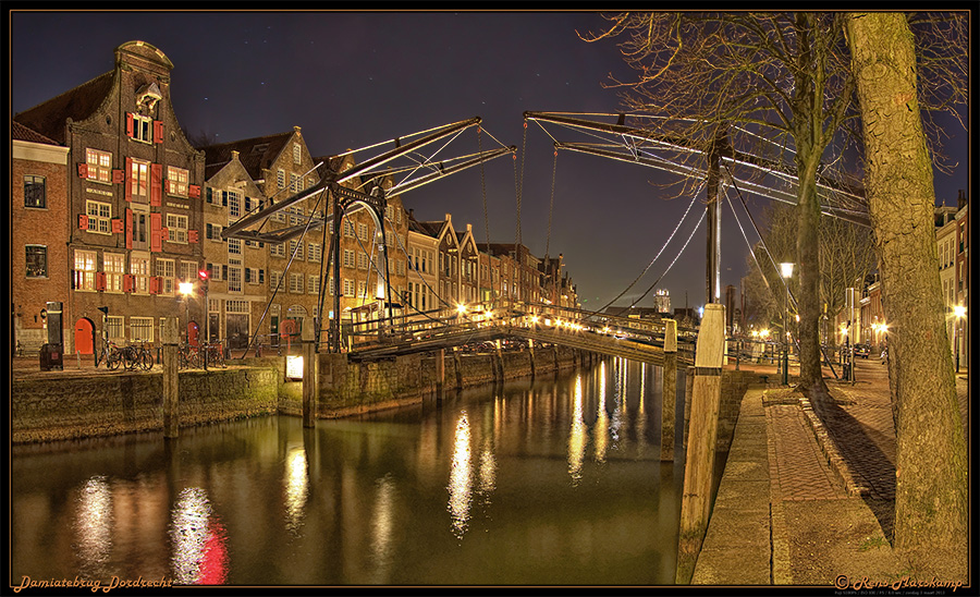 Rens Marskamp, Fotografie, Foto, RM photography, , Dordrecht,Damiatebrug,Nacht,Avond,Schemer,Haven