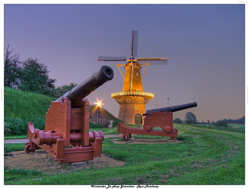Rens Marskamp, Fotografie, Foto, RM photography, Kasteel,Castle,Schloss,Stronghold,Chateau,Burg, Molen, WindMolen, Mill, Windmill, Gorinchem, De Hoop, Hope, Never Perfect, Nooit Volmaakt, nachtopname, HDR