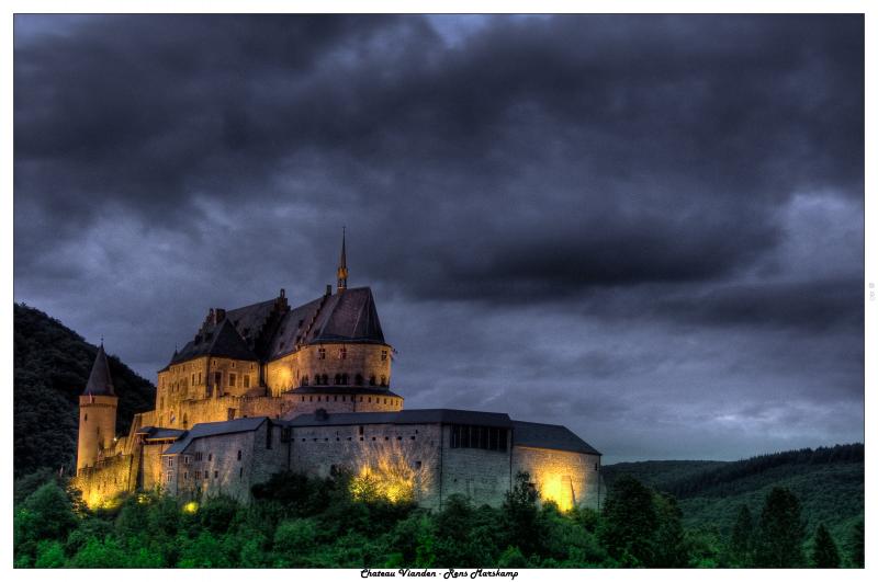 Rens Marskamp, Fotografie, Foto, RM photography, Kasteel,Castle,Schloss,Stronghold,Chateau,Burg, Castle, Kasteel, Vianden, nacht, Night, avond, Long exposure, donker