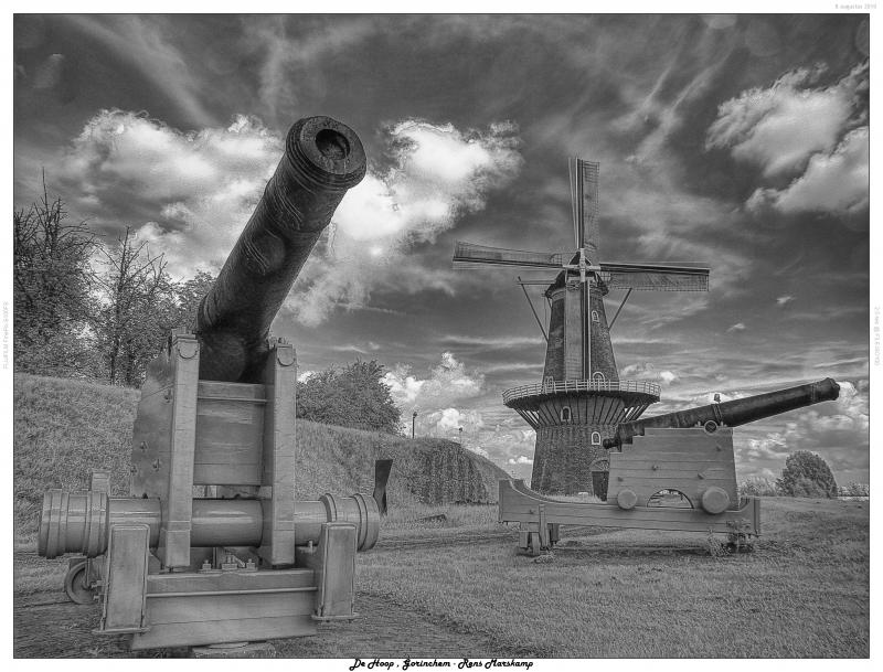 Rens Marskamp, Fotografie, Foto, RM photography, IR, Infrarood, Gorinchem,De Hoop,Dalemse Poort,Buiten de waterpoort