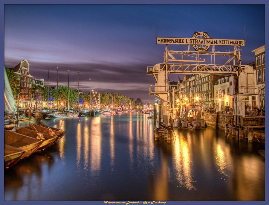 Rens Marskamp, Fotografie, Foto, RM photography, Lucis Art, Wolwevershaven, Dordrecht, avond, nacht, dordt in stoom