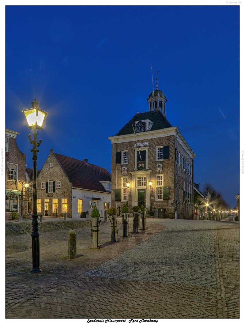 Rens Marskamp, Fotografie, Foto, RM photography, Lucis Art, Nieuwpoort,Stadhuis,Stadshuis,Gemeentehuis,Nachtopname