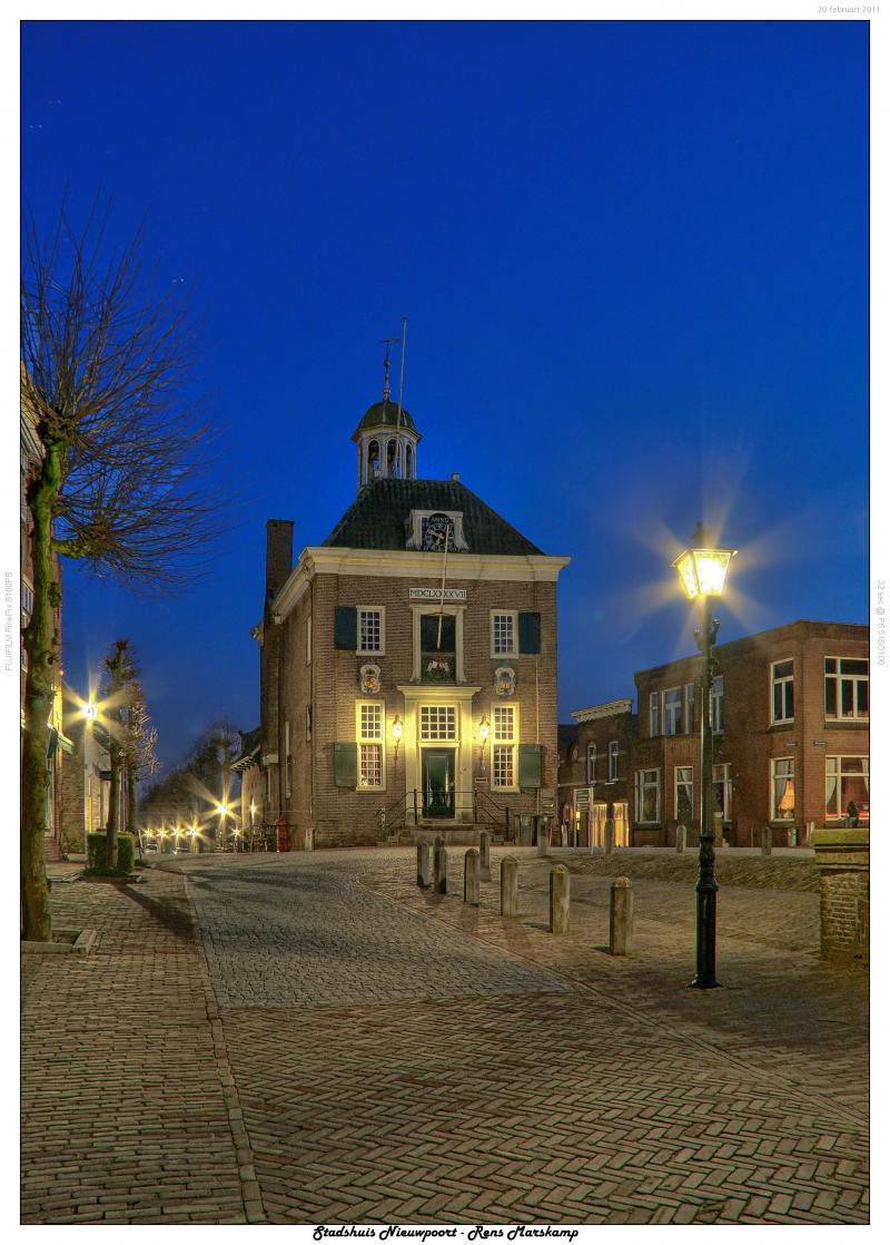 Rens Marskamp, Fotografie, Foto, RM photography, Lucis Art, Nieuwpoort, Stadhuis, Stadshuis, Gemeentehuis, Nachtopname