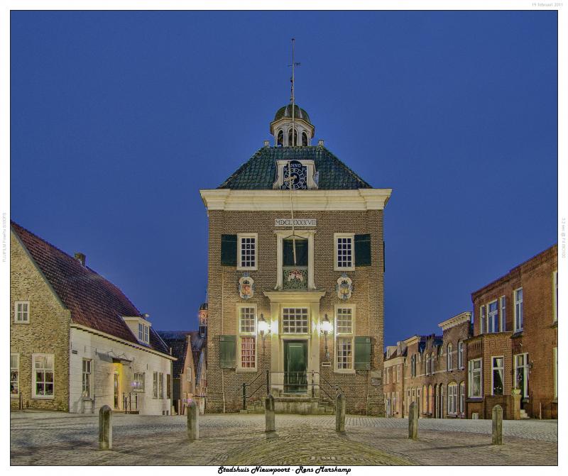 Rens Marskamp, Fotografie, Foto, RM photography, Lucis Art, Nieuwpoort,Stadhuis,Stadshuis,Gemeentehuis,Nachtopname