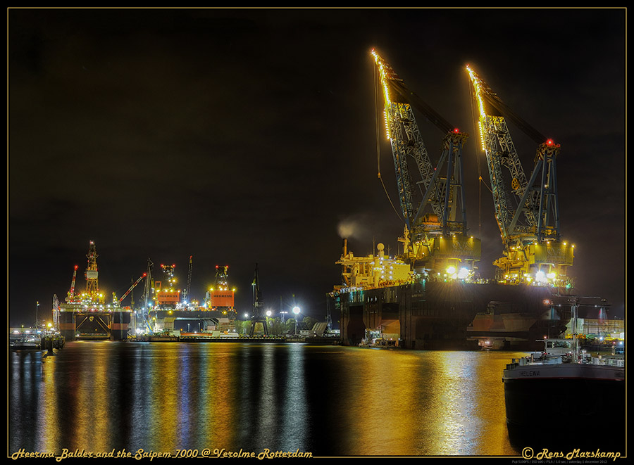 Rens Marskamp, Fotografie, Foto, RM photography, , Keppel Verolme, Rotterdam, Heerema Balder, Saipem 7000