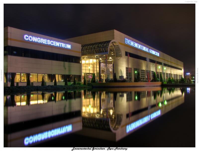 Rens Marskamp, Fotografie, Foto, RM photography, Nachtopname, Long Exposure, Nightshot, Gorinchem, Evenementenhal