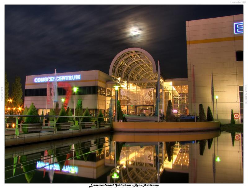 Rens Marskamp, Fotografie, Foto, RM photography, Nachtopname, Long Exposure, Nightshot, Gorinchem, Evenementenhal