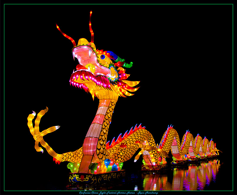 Rens Marskamp, Fotografie, Foto, RM photography, Nachtopname, Long Exposure, Nightshot, Confucius China, Light Festival, Hortus Haren, Groningen