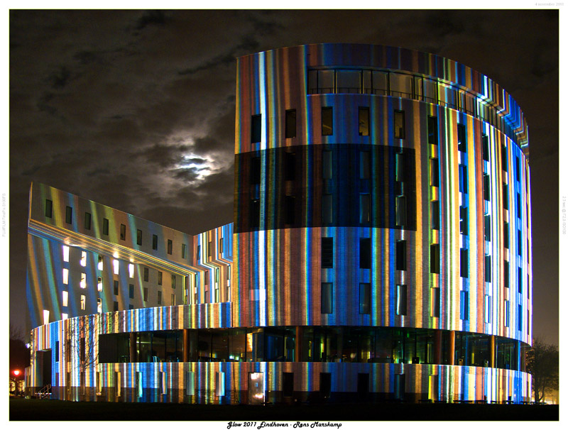 Rens Marskamp, Fotografie, Foto, RM photography, Nachtopname, Long Exposure, Nightshot, eindhoven, glow 2011, universiteit, TU eindhoven