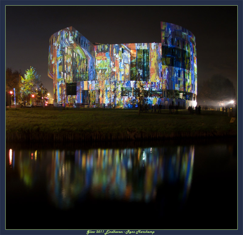 Rens Marskamp, Fotografie, Foto, RM photography, Nachtopname, Long Exposure, Nightshot, eindhoven, glow 2011, universiteit, TU eindhoven
